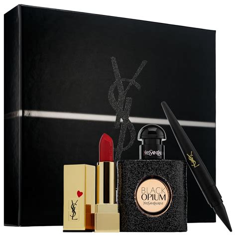 yves saint laurent black opium luxury gift set|Black Opium 90ml gift set.